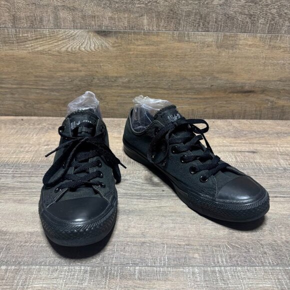 Converse Chuck Taylor All Star Ox Low Black Canvas Sneakers Women's Size 9.5 - Picture 6 of 7